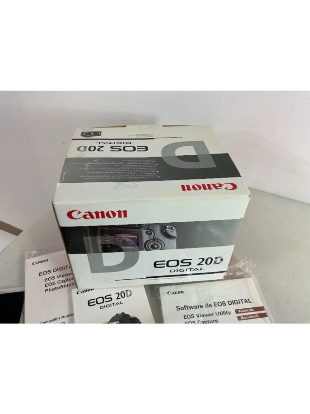 Canon EOS 20D Digital Box Booklet & Box Only New